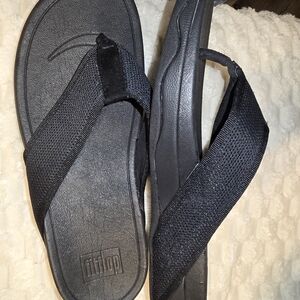 FitFlop Black Mesh Sandals